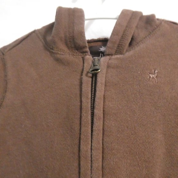 Retro OLD NAVY | 3T | Brown Hooded Zip-Up Sweatshirt Jacket | NWOT - Picture 5 of 16